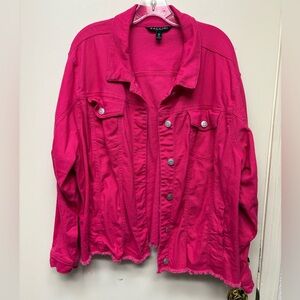 Baccini Fuchsia Jean Jacket